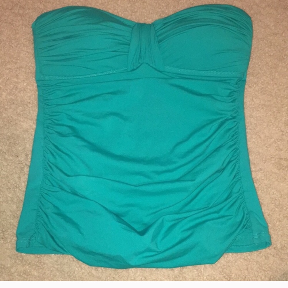 turquoise/teal tankini w pads